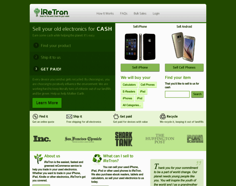Iretron.com thumbnail