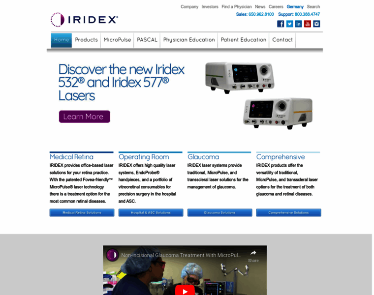 Iridex.com thumbnail