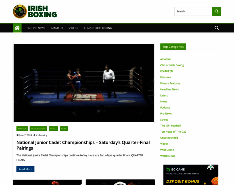 Irish-boxing.com thumbnail
