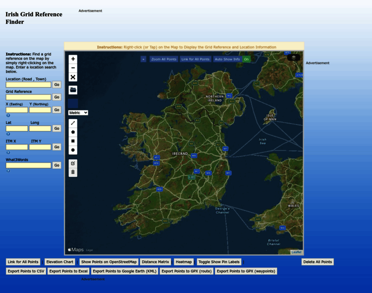 Irish.gridreferencefinder.com thumbnail