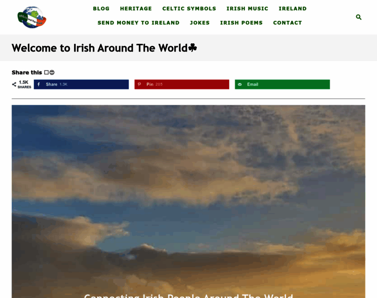 Irisharoundtheworld.com thumbnail