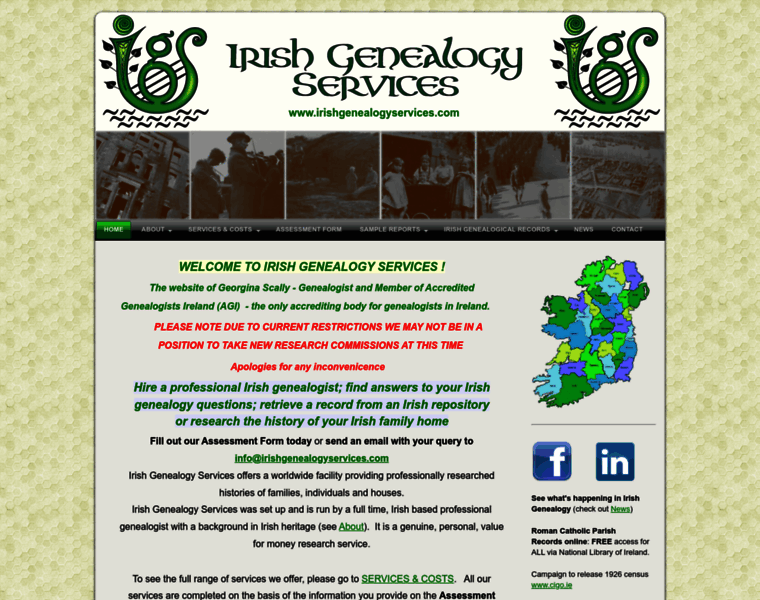Irishgenealogyservices.com thumbnail