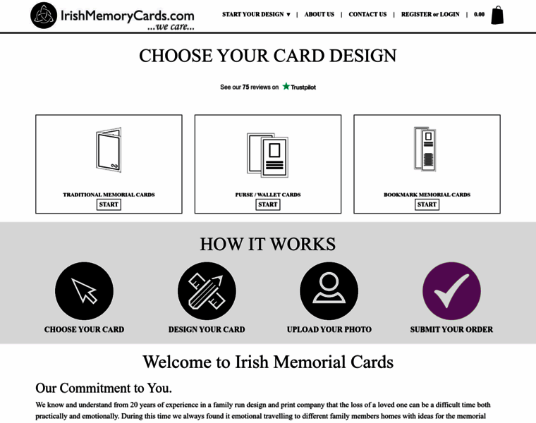 Irishmemorycards.com thumbnail