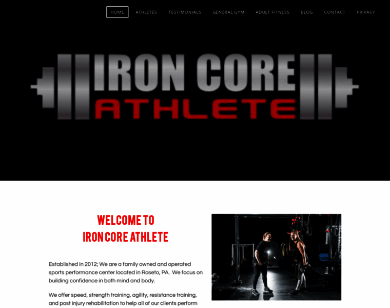 Ironcoreathlete.com thumbnail