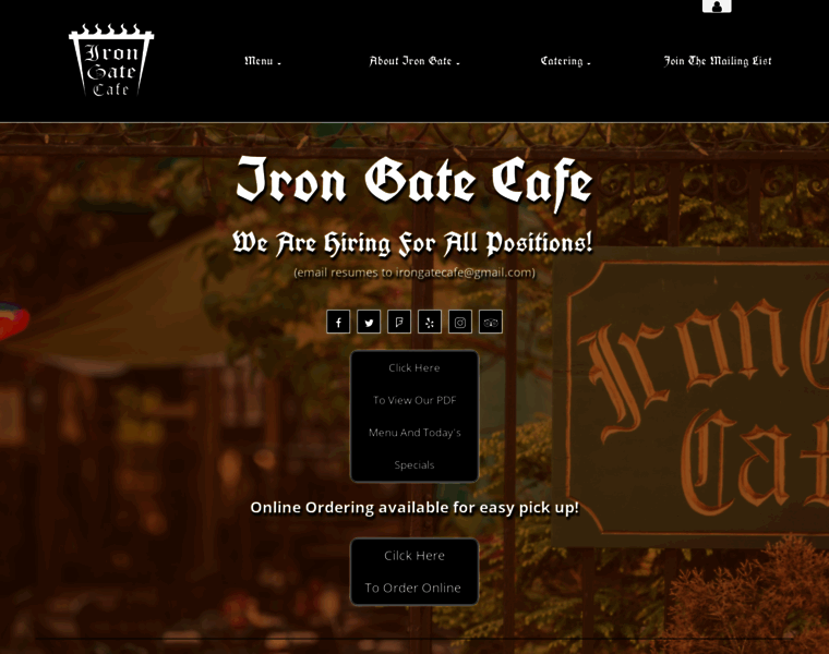 Irongatecafe.com thumbnail