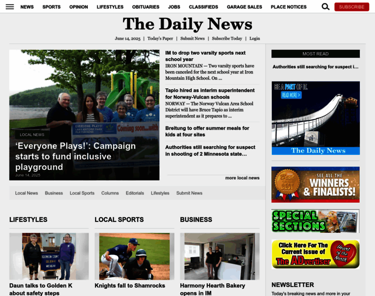 Ironmountaindailynews.com thumbnail Ironmountaindailynews.com thumbnail
