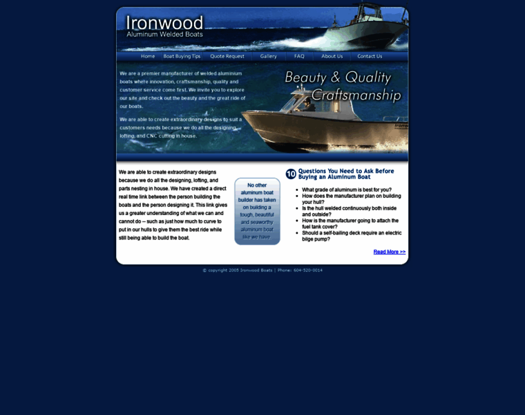 Ironwoodboats.com thumbnail