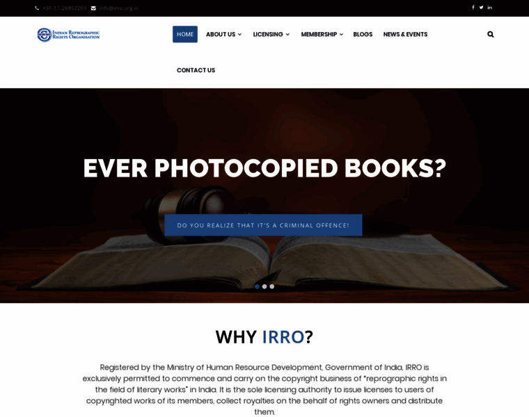 Irro.org.in thumbnail