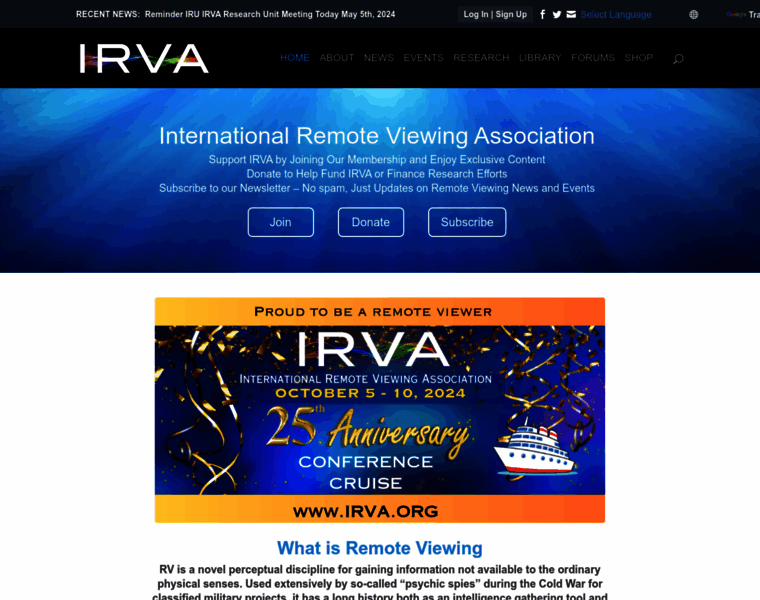 Irva.org thumbnail