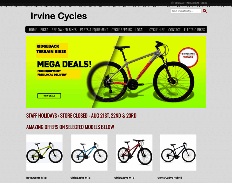 Irvinecycles.co.uk thumbnail