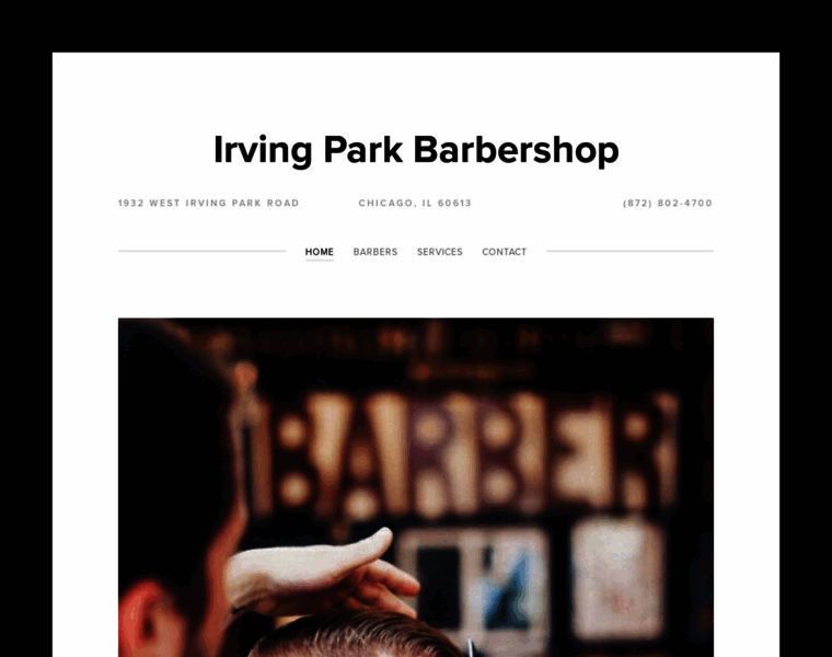 Irvingparkbarbershop.com thumbnail