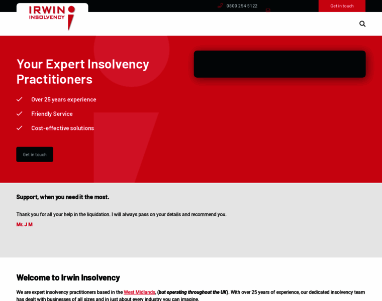 Irwin-insolvency.co.uk thumbnail