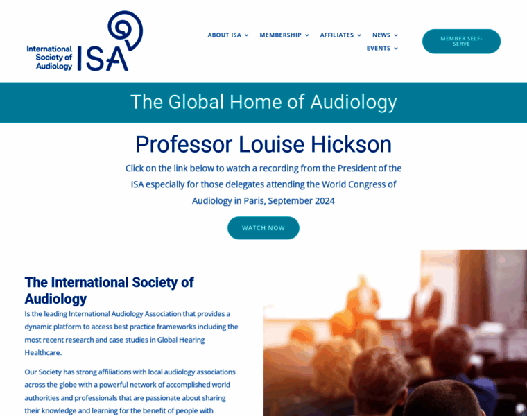 Isa-audiology.org thumbnail