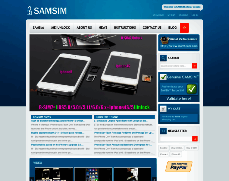 Isamsim.com thumbnail