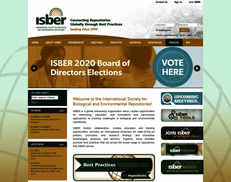 Isber.org thumbnail