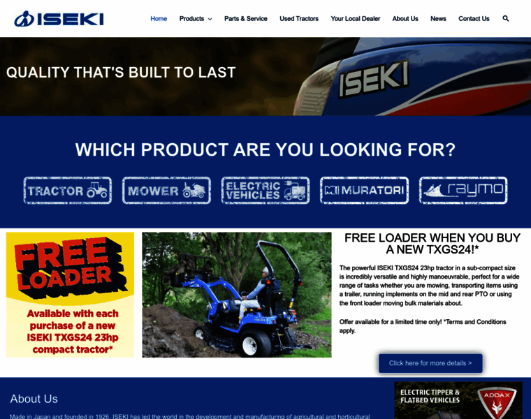 Iseki.co.uk thumbnail