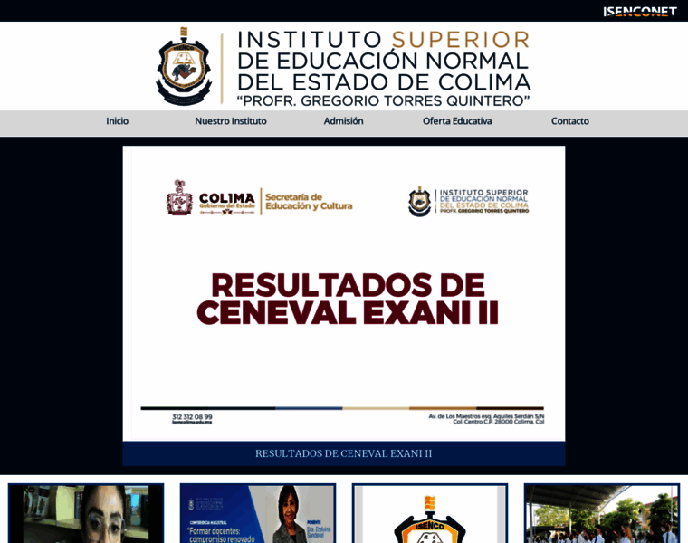Isencolima.edu.mx thumbnail