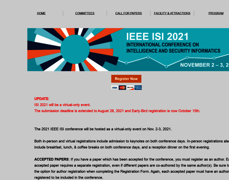 Isi-conf.org thumbnail