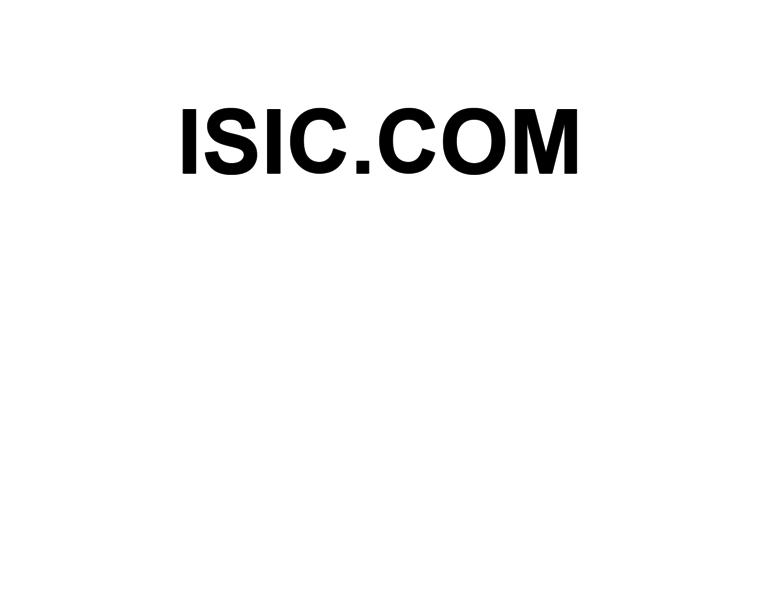 Isic.com thumbnail