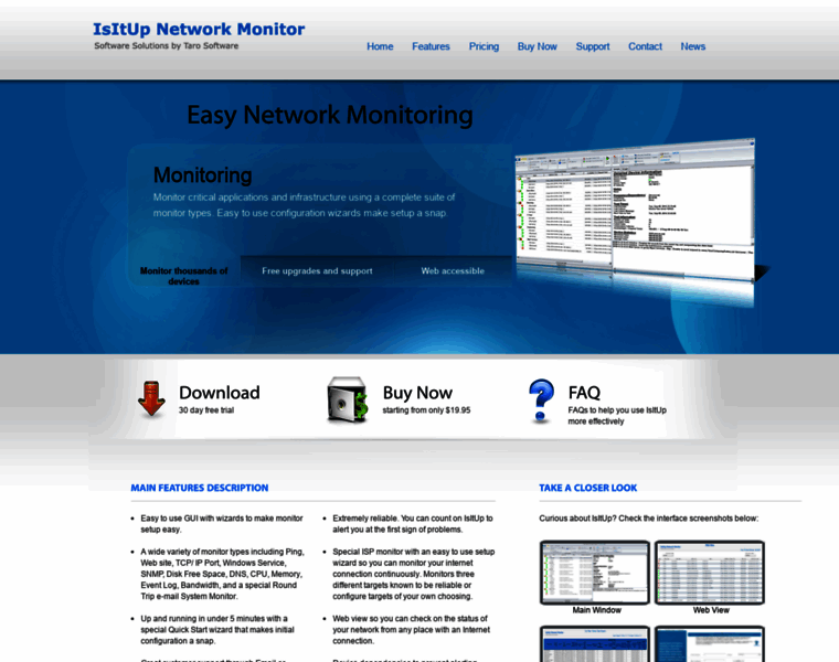 Isitupnetworkmonitor.com thumbnail