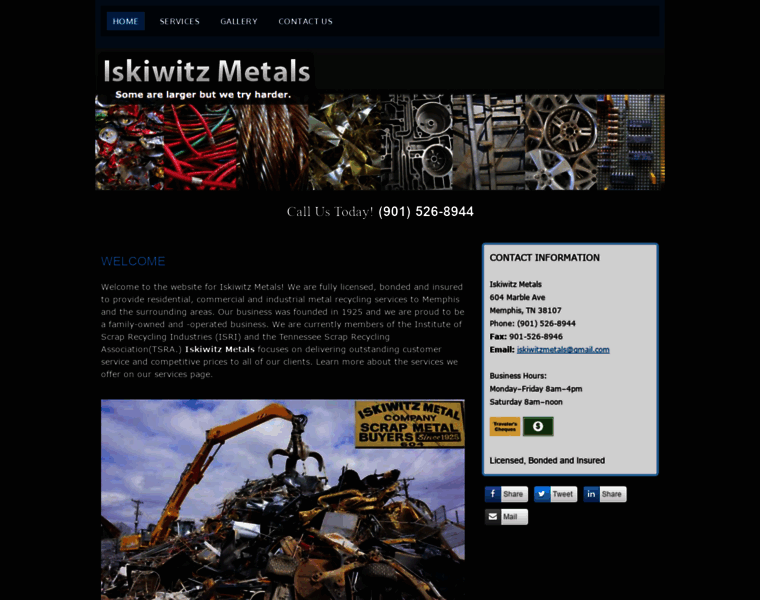 Iskiwitzmetalsrecycling.com thumbnail