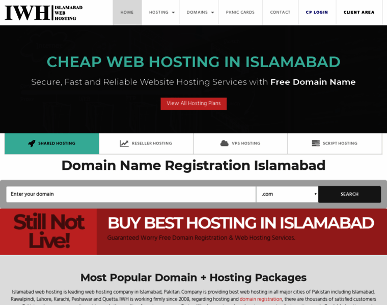 Islamabadwebhosting.com thumbnail