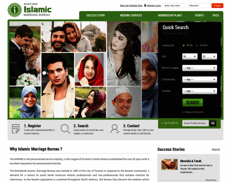 Islamicmarriagebureau.com thumbnail