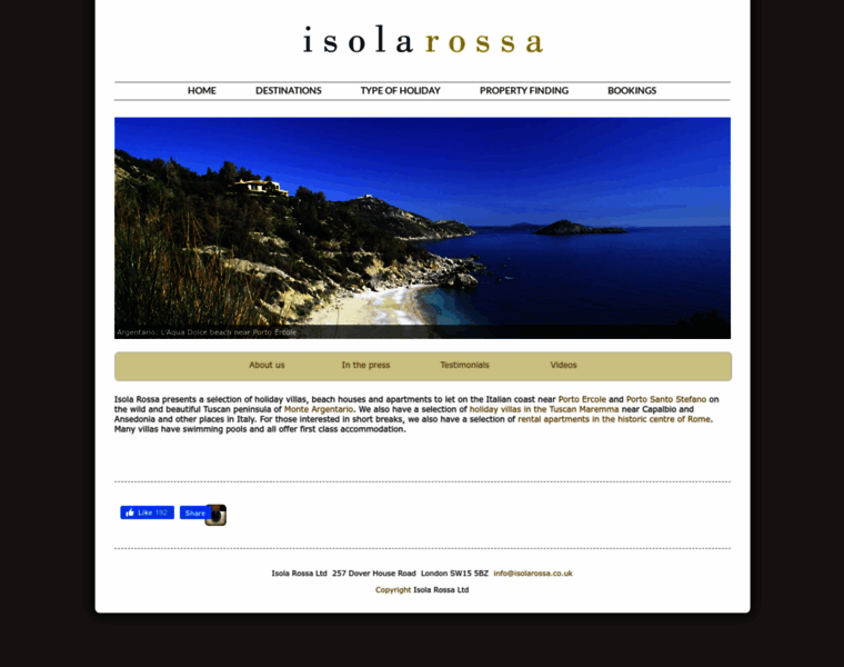 Isolarossa.co.uk thumbnail