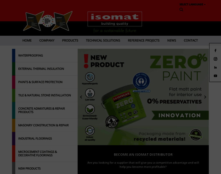 Isomat.eu thumbnail