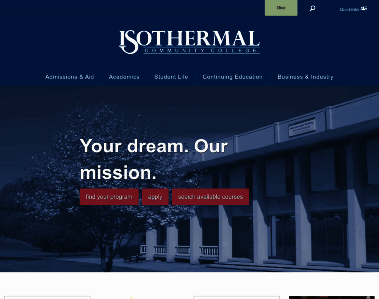 Isothermal.edu thumbnail
