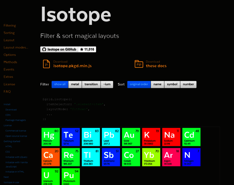 Isotope.metafizzy.co thumbnail