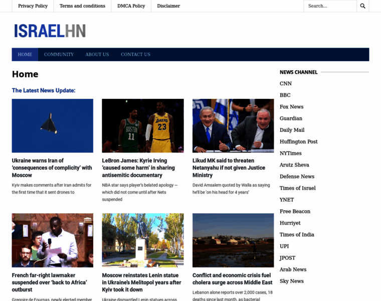 Israelheadlinenews.com thumbnail