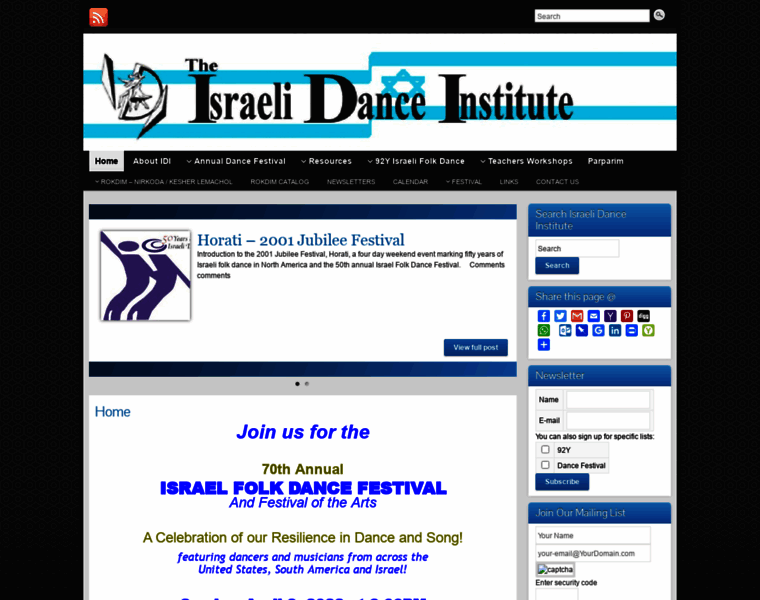 Israelidanceinstitute.org thumbnail