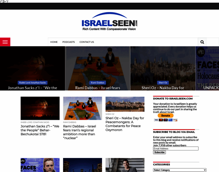 Israelseen.com thumbnail