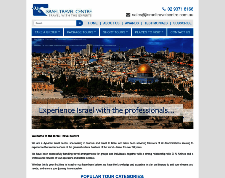 Israeltravelcentre.com.au thumbnail