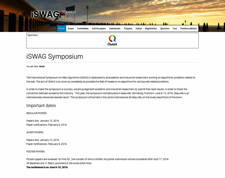 Iswag-symposium.org thumbnail
