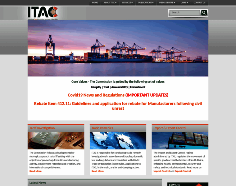 Itac.org.za thumbnail