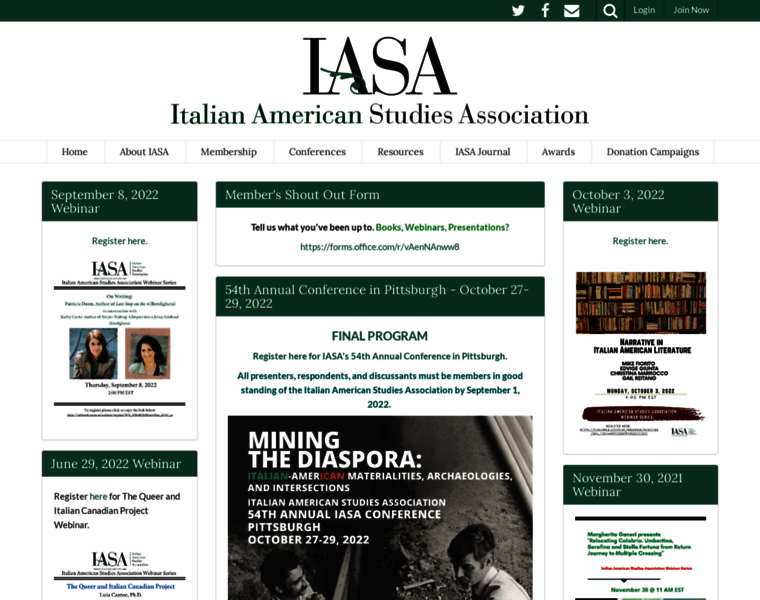 Italianamericanstudies.net thumbnail