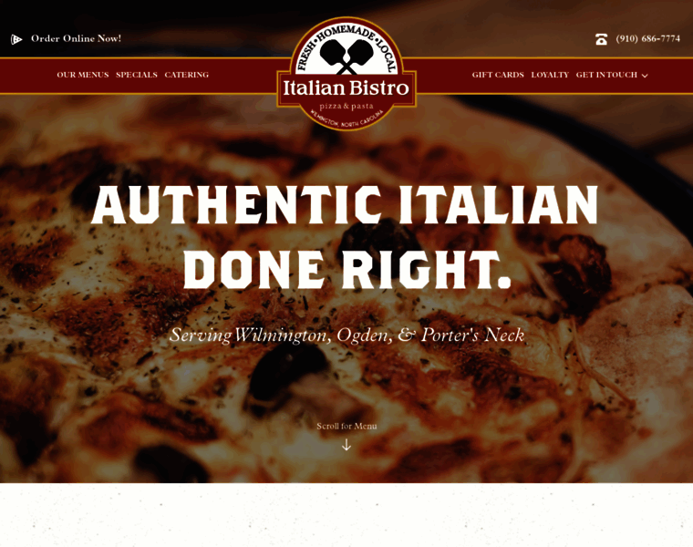 Italianbistronc.com thumbnail