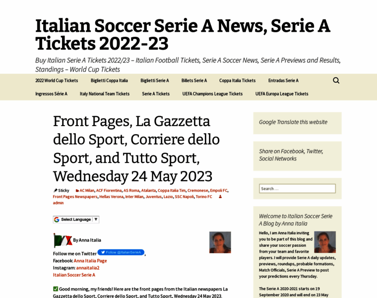 Italiansoccerseriea.com thumbnail