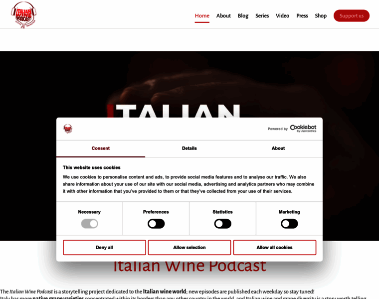 Italianwinepodcast.com thumbnail