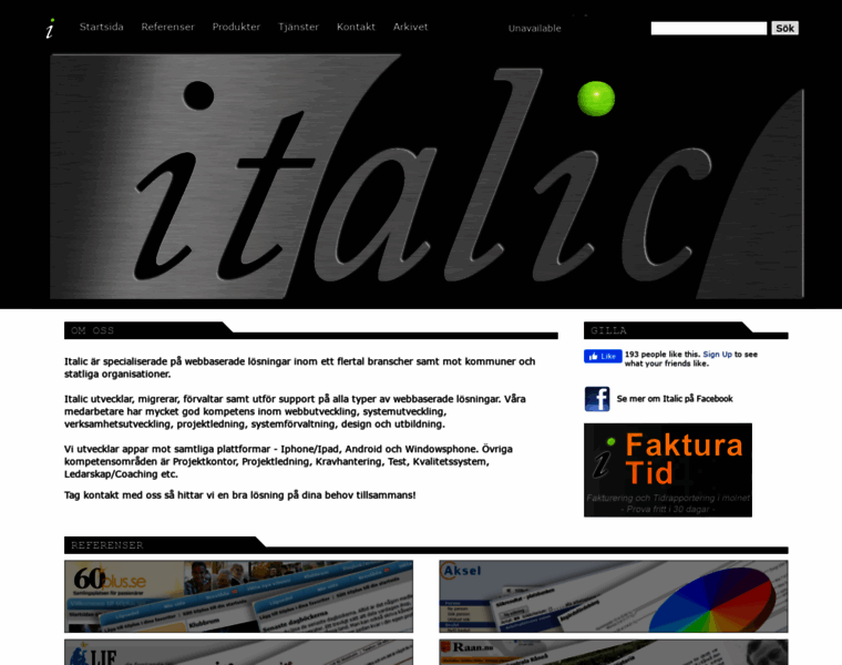 Italic.se thumbnail