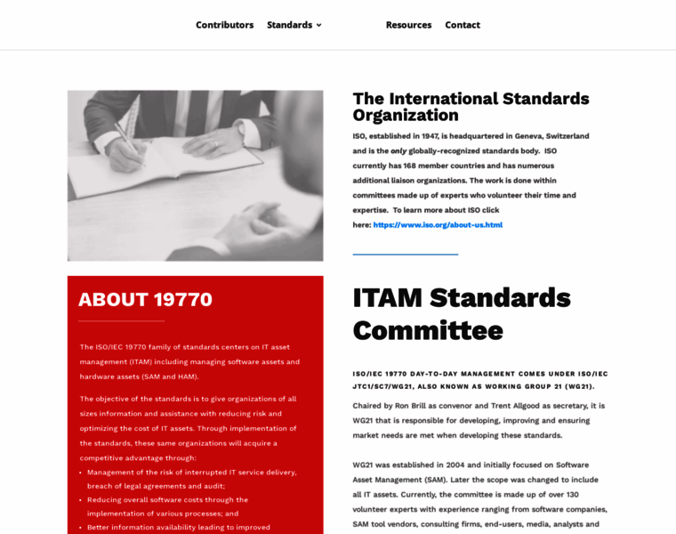 Itamstandards.org thumbnail