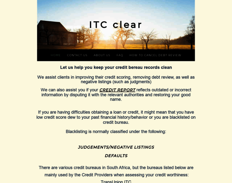 Itc-clear.co.za thumbnail