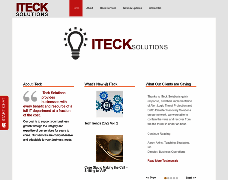 Itecksolutions.com thumbnail