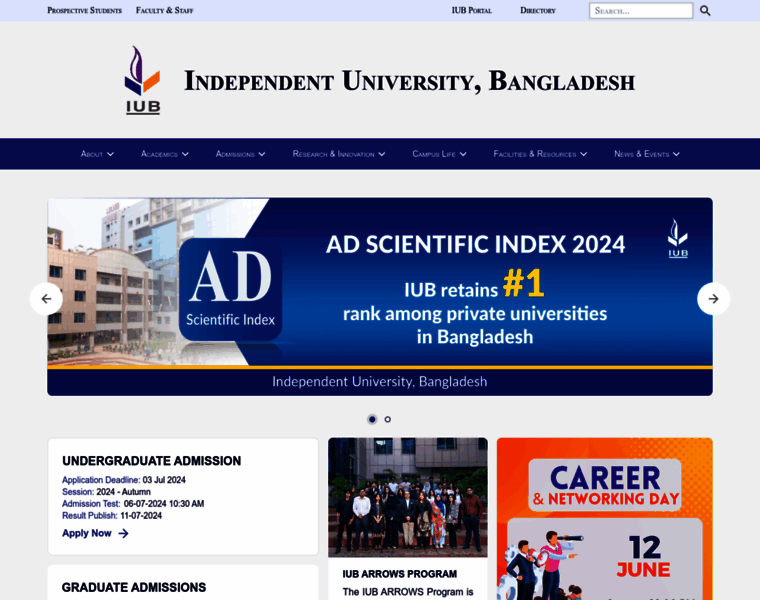 Iub.edu.bd thumbnail