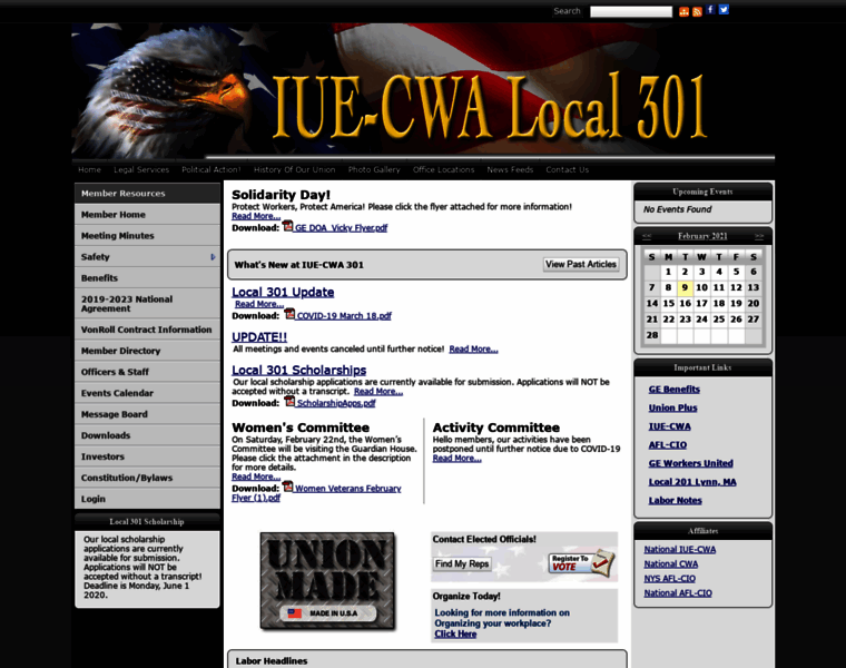 Iuecwalocal301.org thumbnail