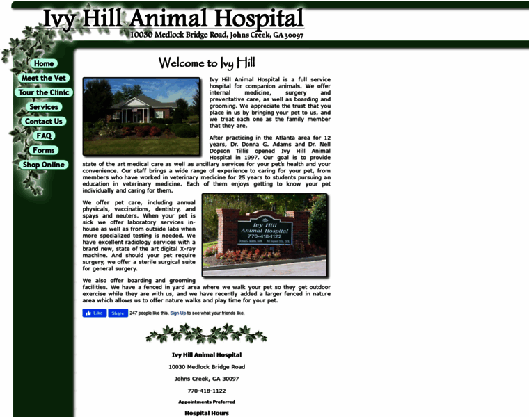 Ivyhillanimalhospital.com thumbnail
