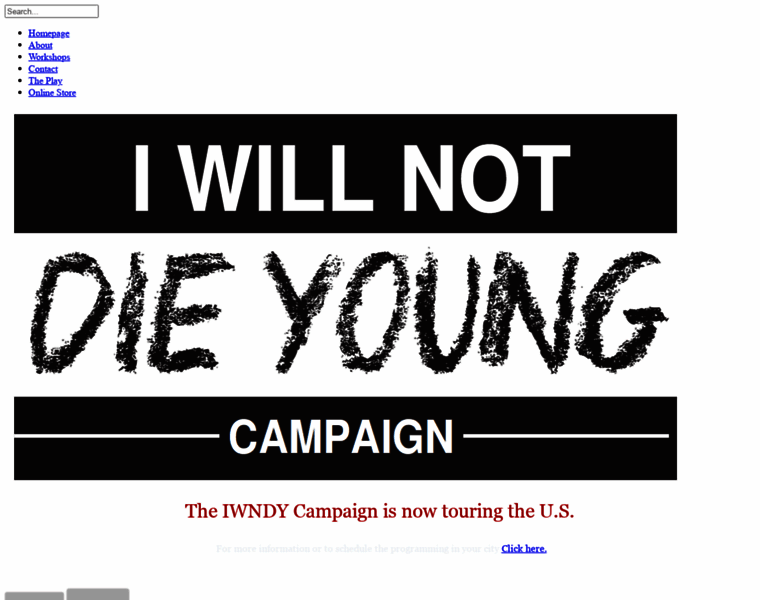 Iwillnotdieyoungcampaign.com thumbnail