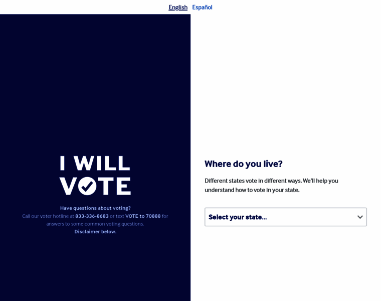 Iwillvote.com thumbnail Iwillvote.com thumbnail